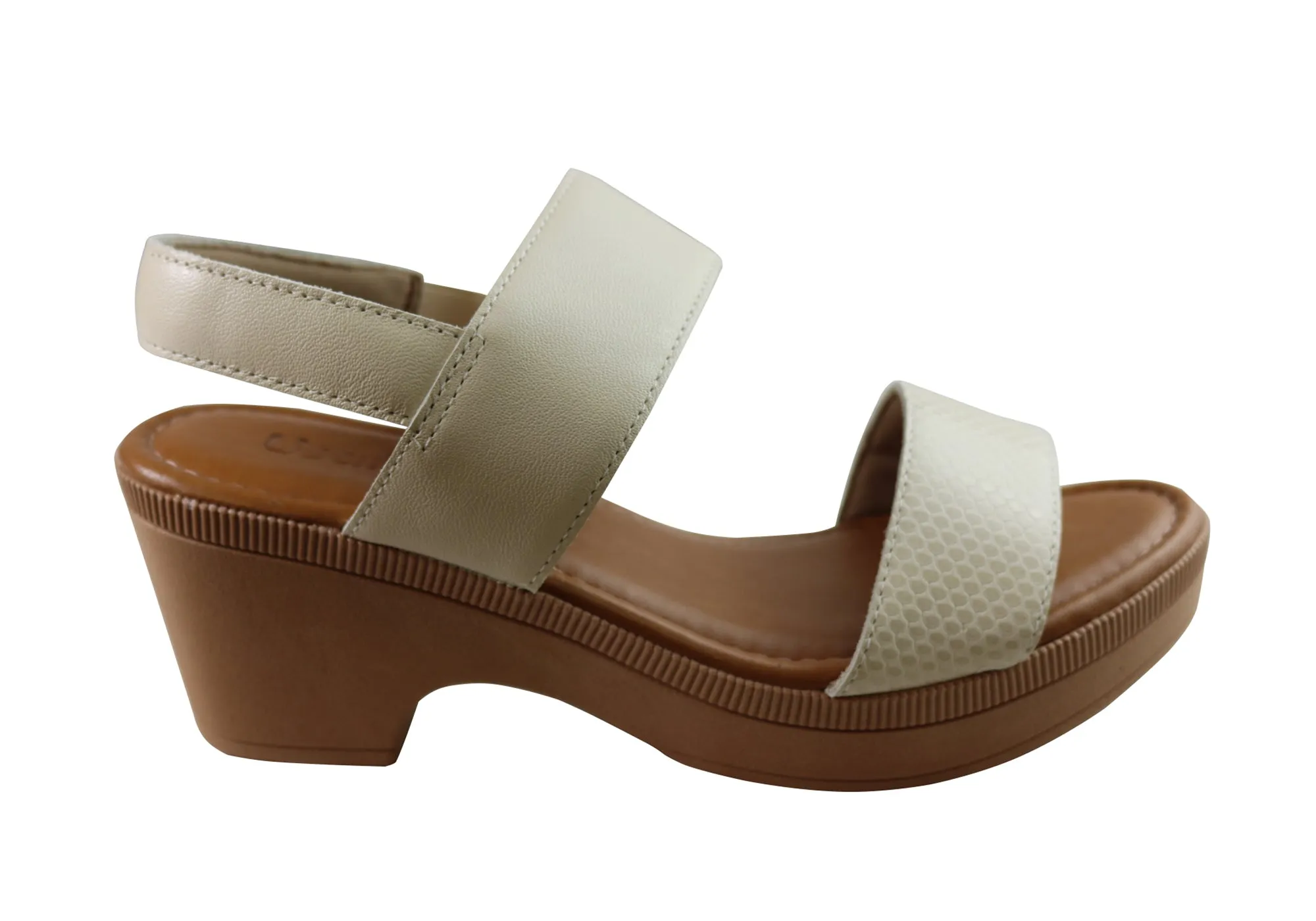 Usaflex Kim Womens Comfortable Leather Sandals Made In Brazil Satin Wedding Shoes Shock Resistance