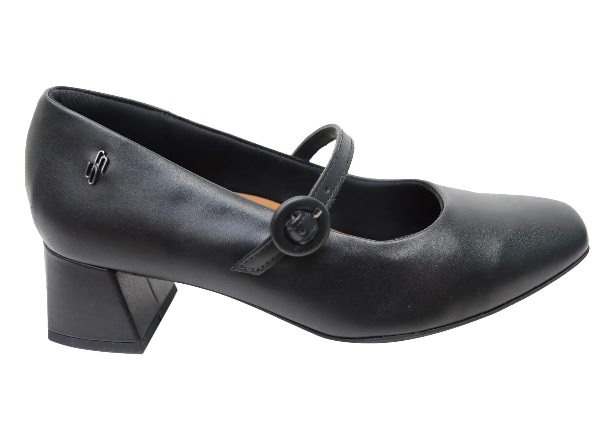 Usaflex Sashay Womens Comfortable Leather Heels Made In Brazil Chic Heels hypoallergenic