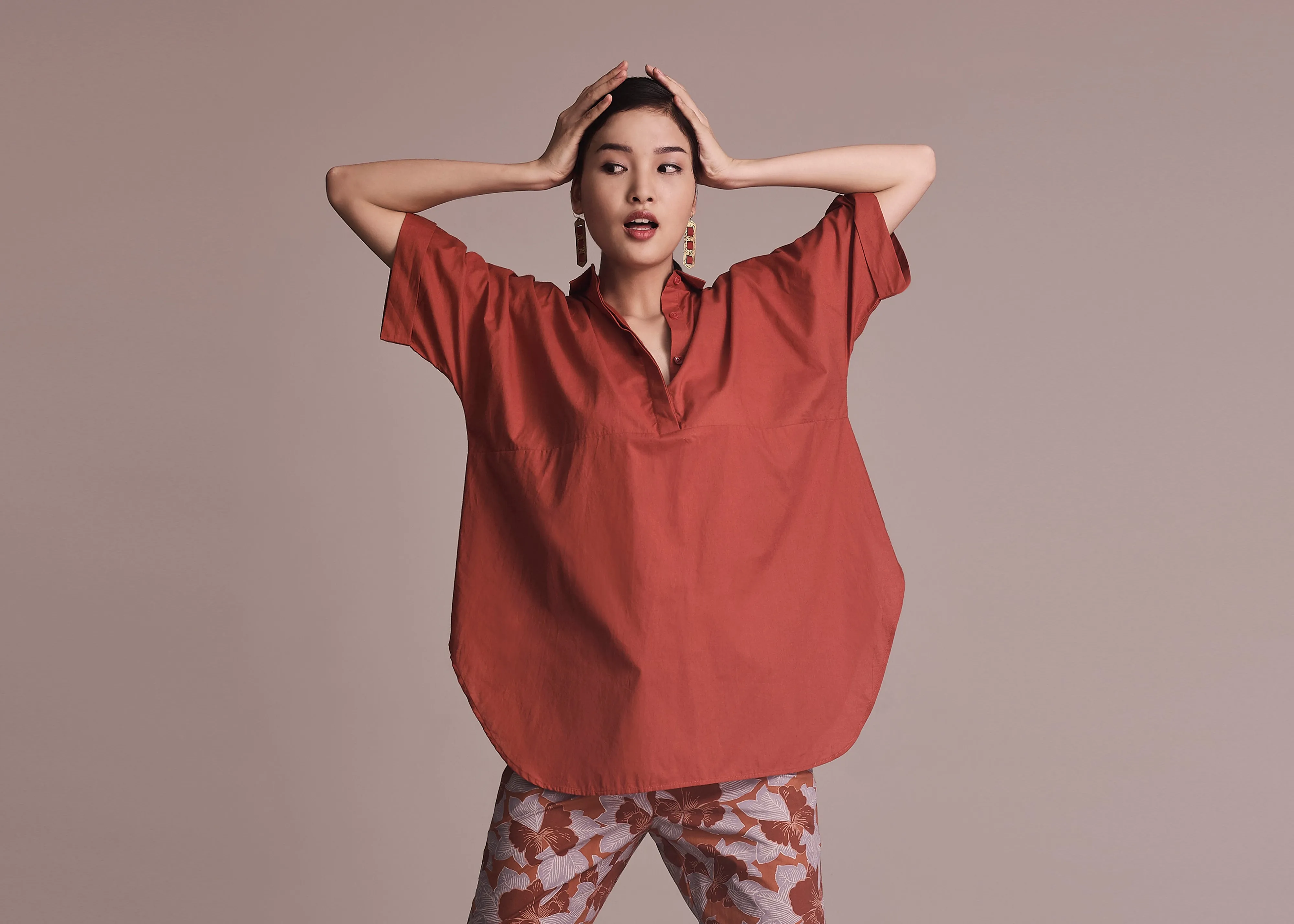 BETEL - TERRACOTTA Reflective details