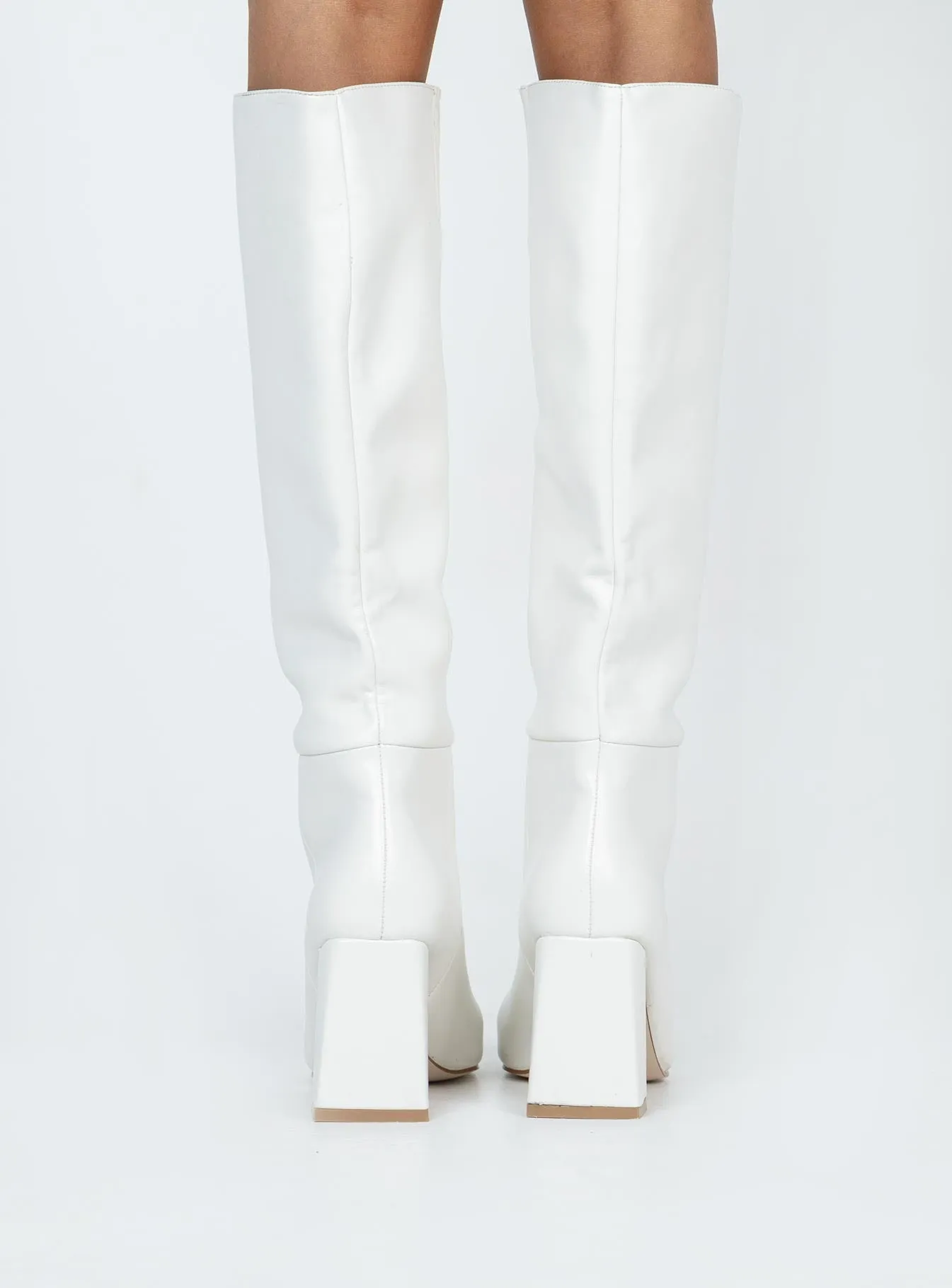 Vesper Knee High Boots White Shock Layer