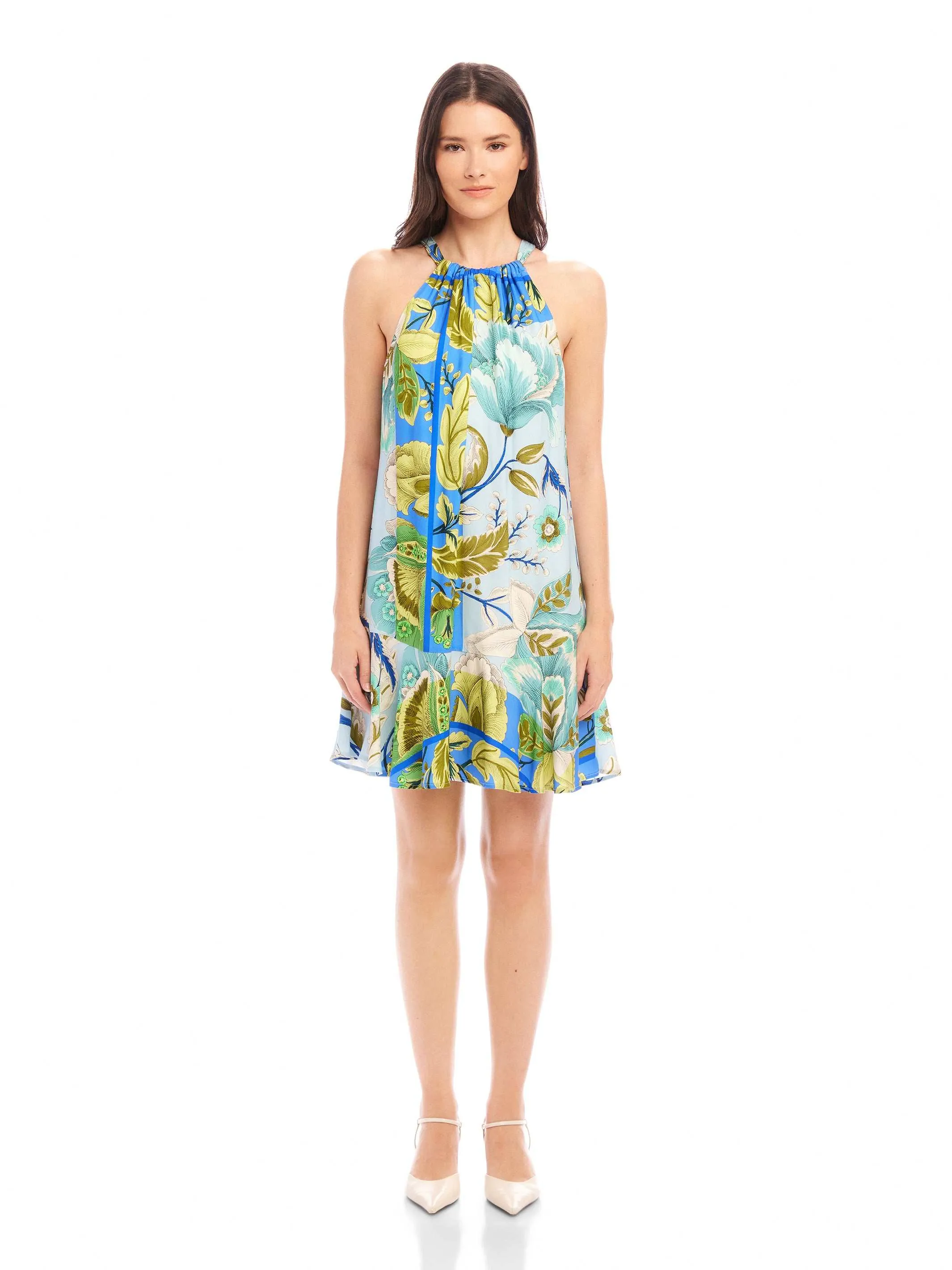 Smart Waistband Design Brenda Ruffle Hem Dress