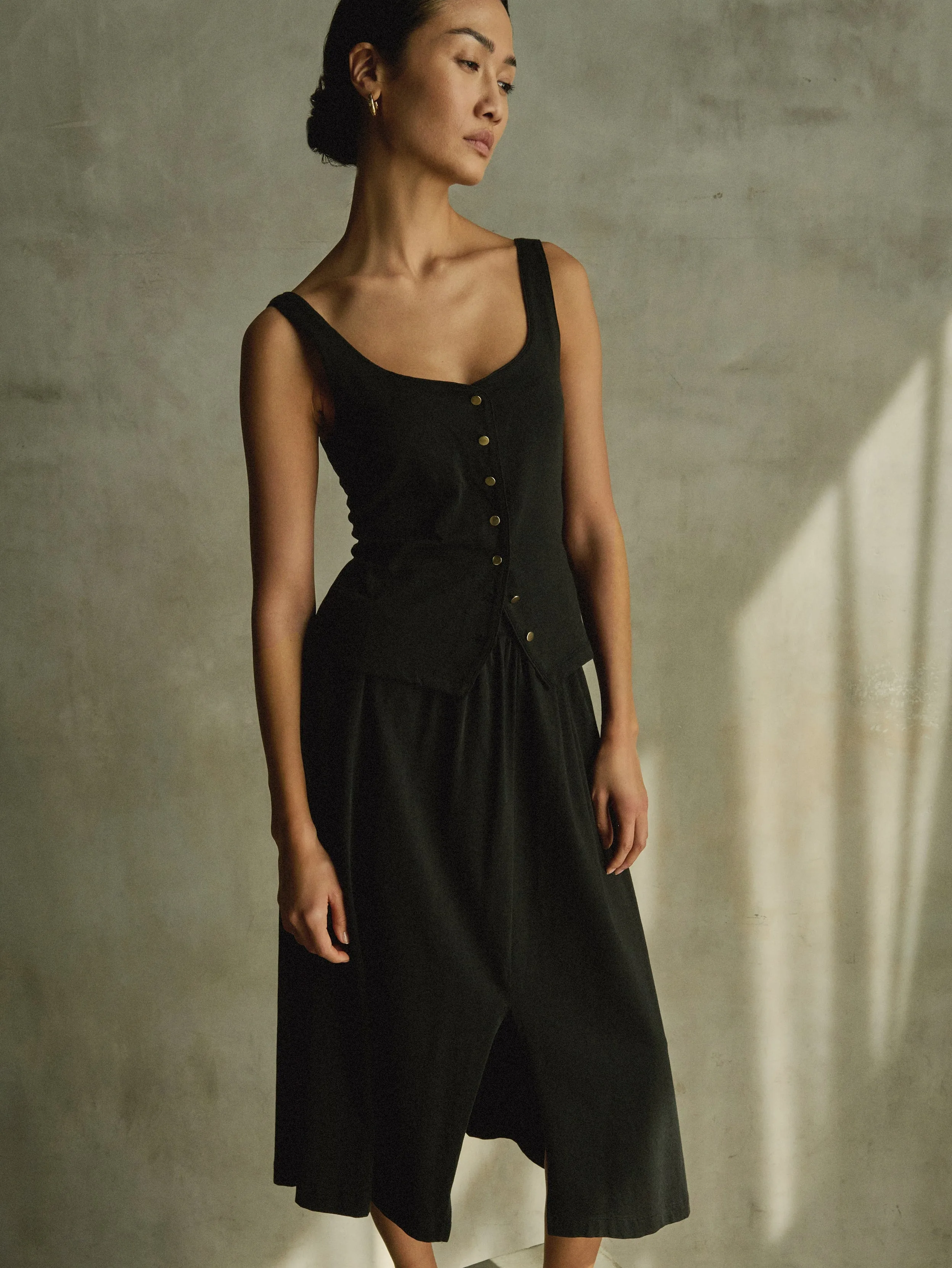 Vida Midi Skirt Classic Mood