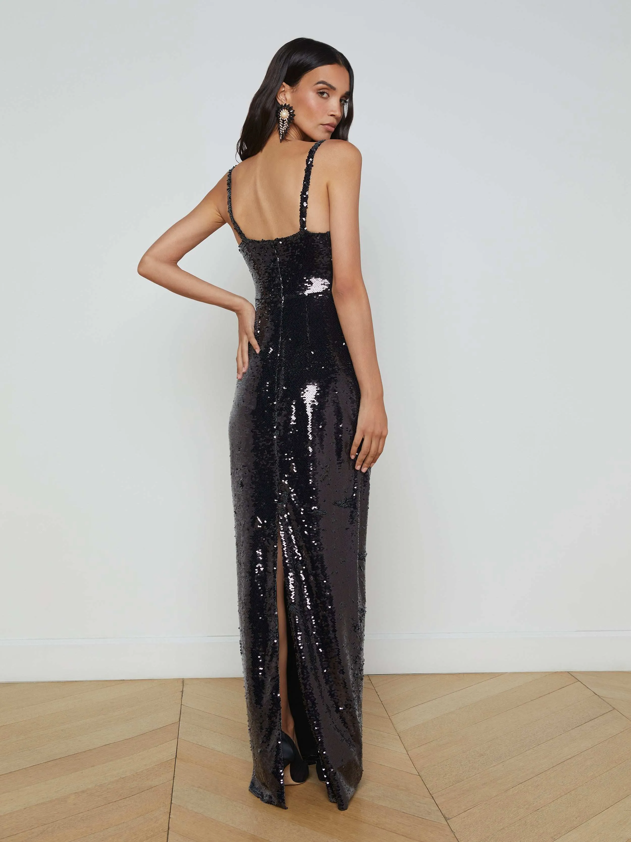 Tall-Fit Karma Sequin Maxi Dress