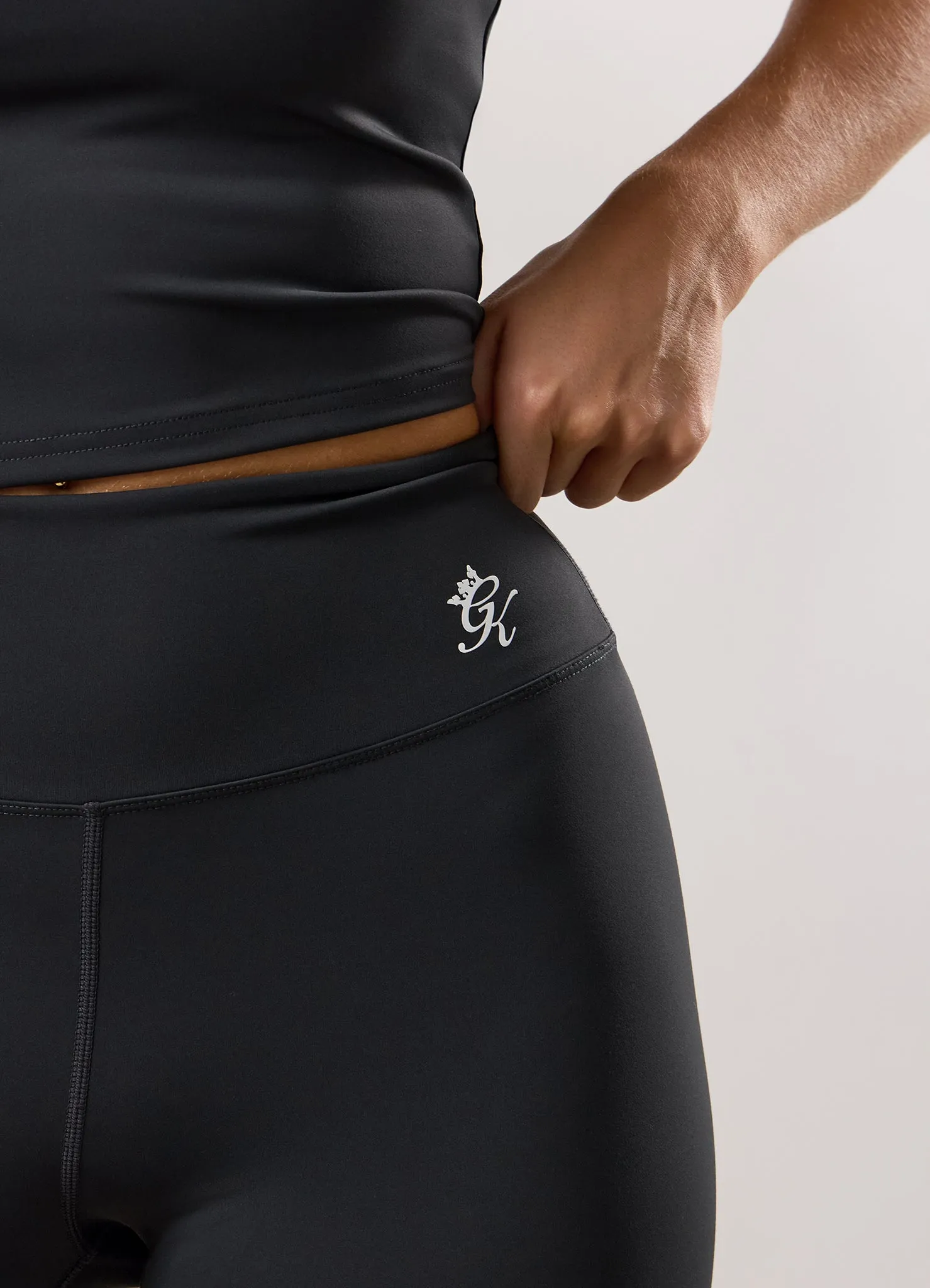 Beach Walk High Waist Active Lifestyle Pilates Session Gym King 365 Legging - Pewter