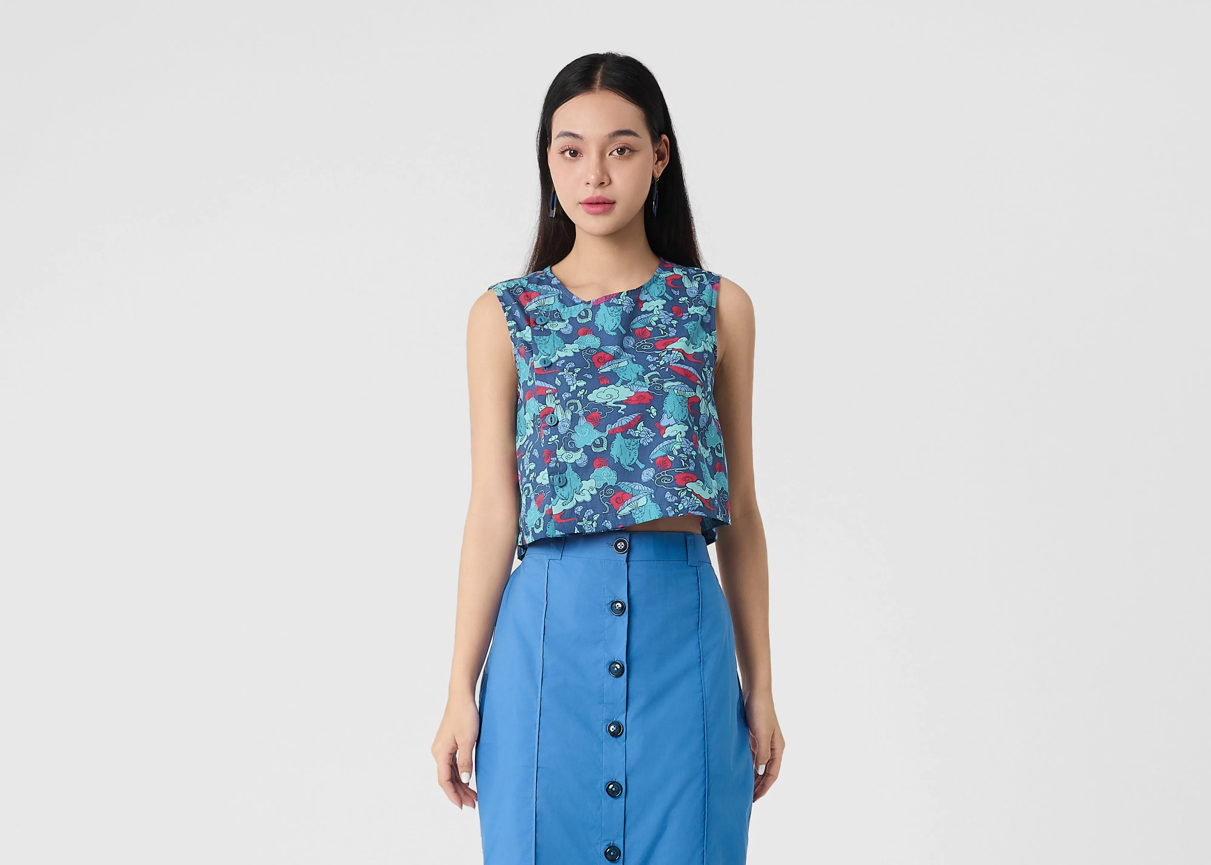 Fashionable Look Classic Shirt VOLANS - JUNGLE CAT