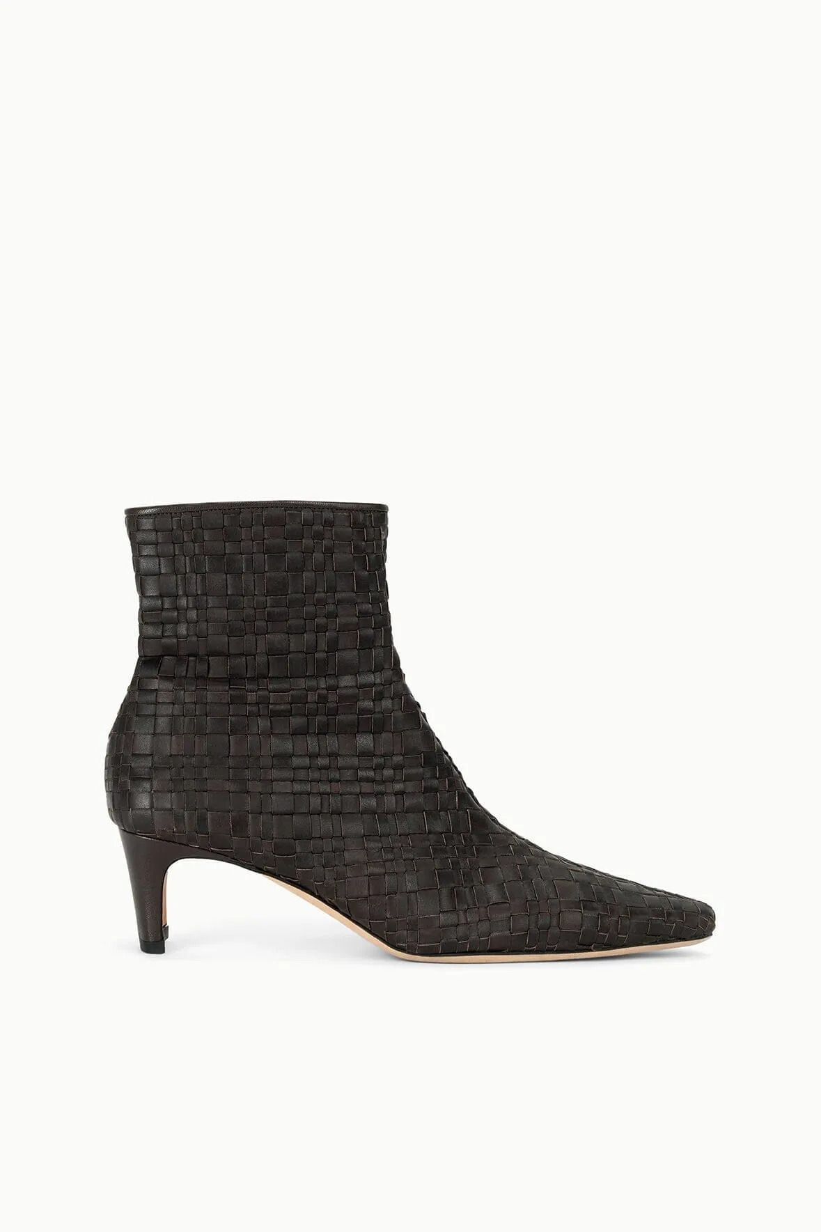 WALLY ANKLE BOOT | ESPRESSO WOVEN LEATHER High Traction Rough Terrain