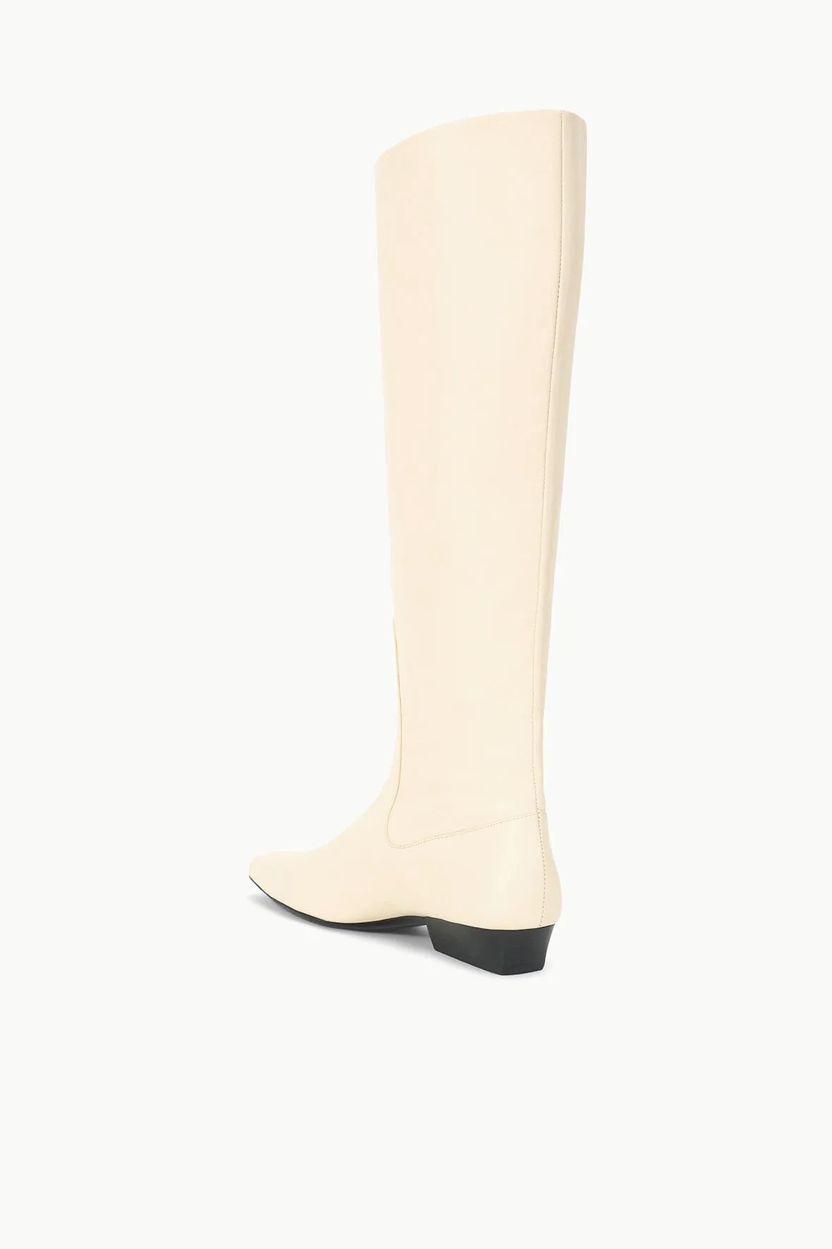 Clean Silhouette Stable WALLY FLAT BOOT | CREAM