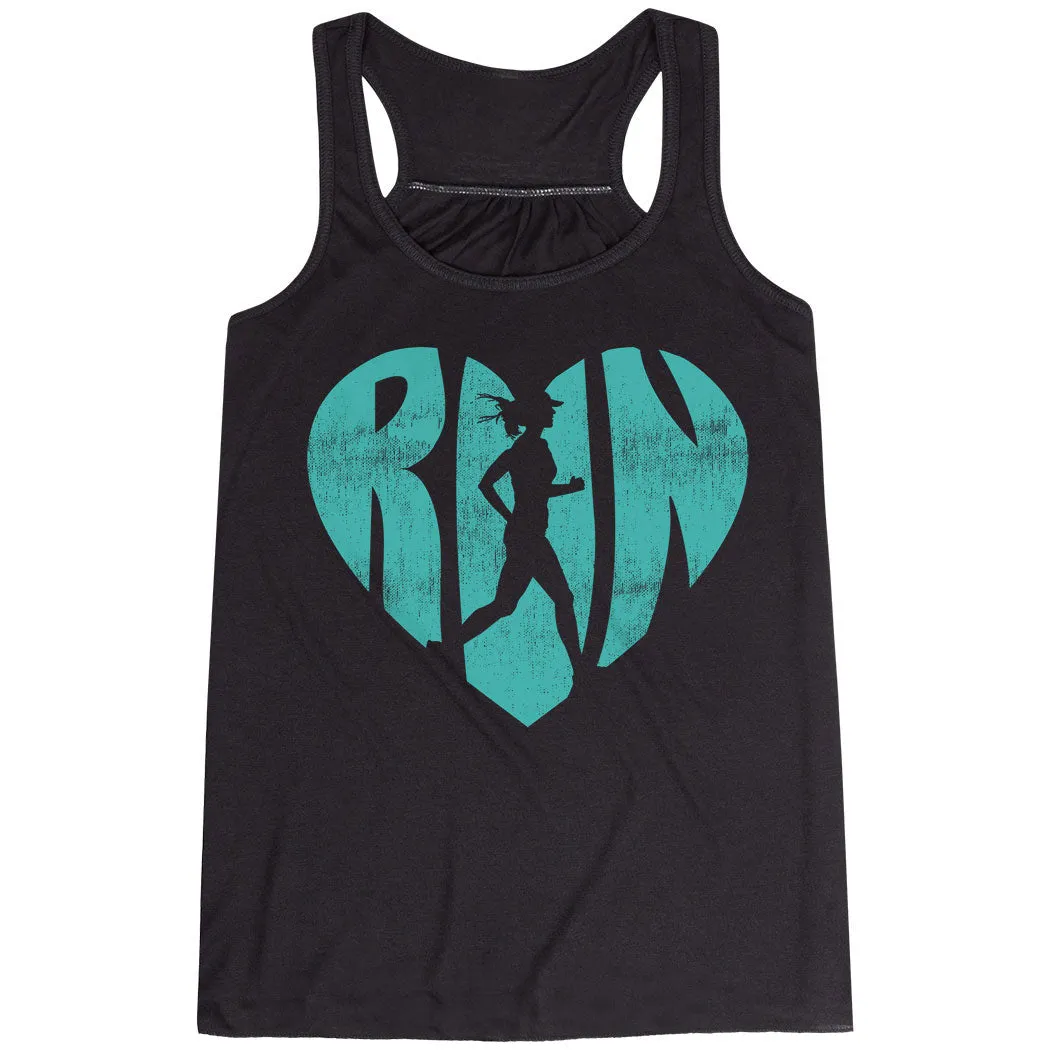 Flowy Racerback Tank Top - Love The Run Wick Effect