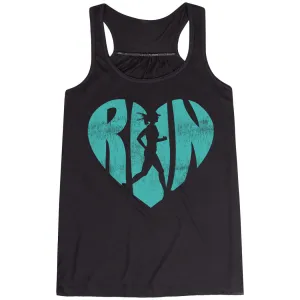 Flowy Racerback Tank Top - Love The Run Wick Effect