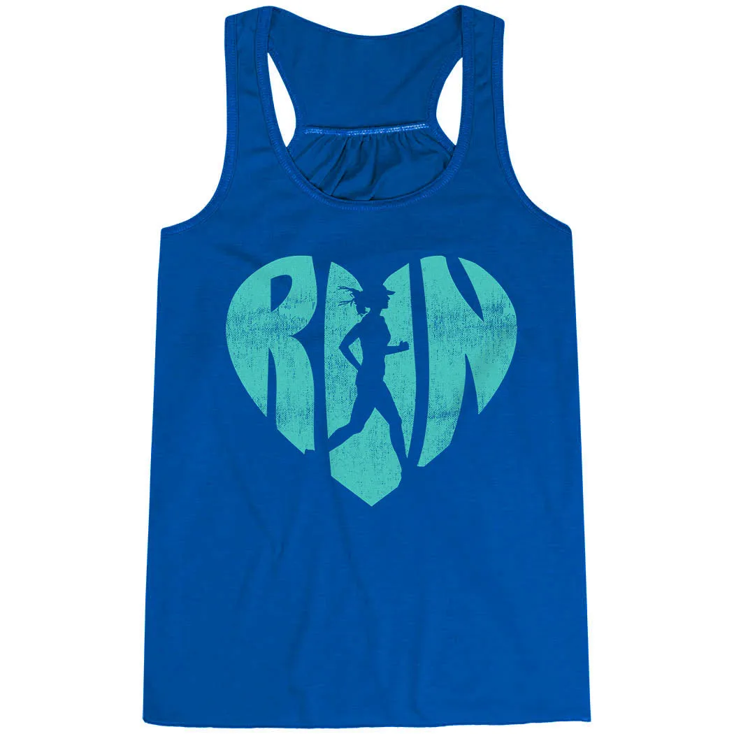 Flowy Racerback Tank Top - Love The Run wrinkle free