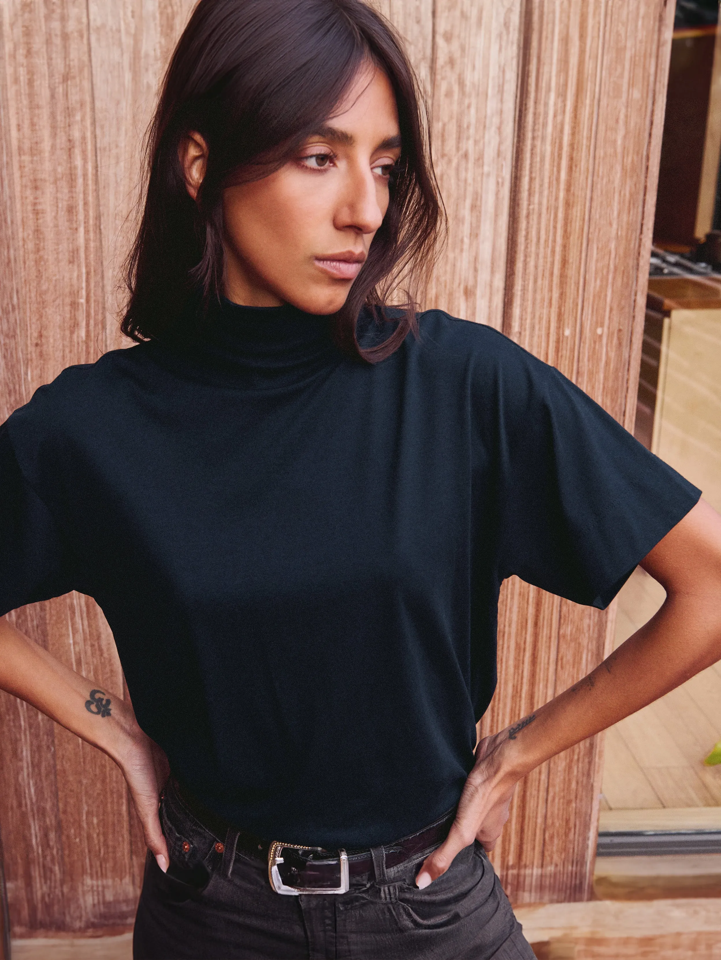 Outdoor Trend Look Retro Style Fable Turtleneck