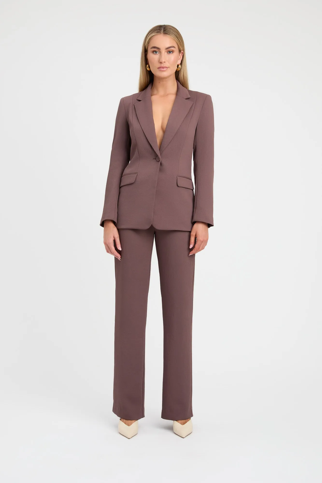 Oyster Suit Blazer Stripe Look Subtle Design Detail