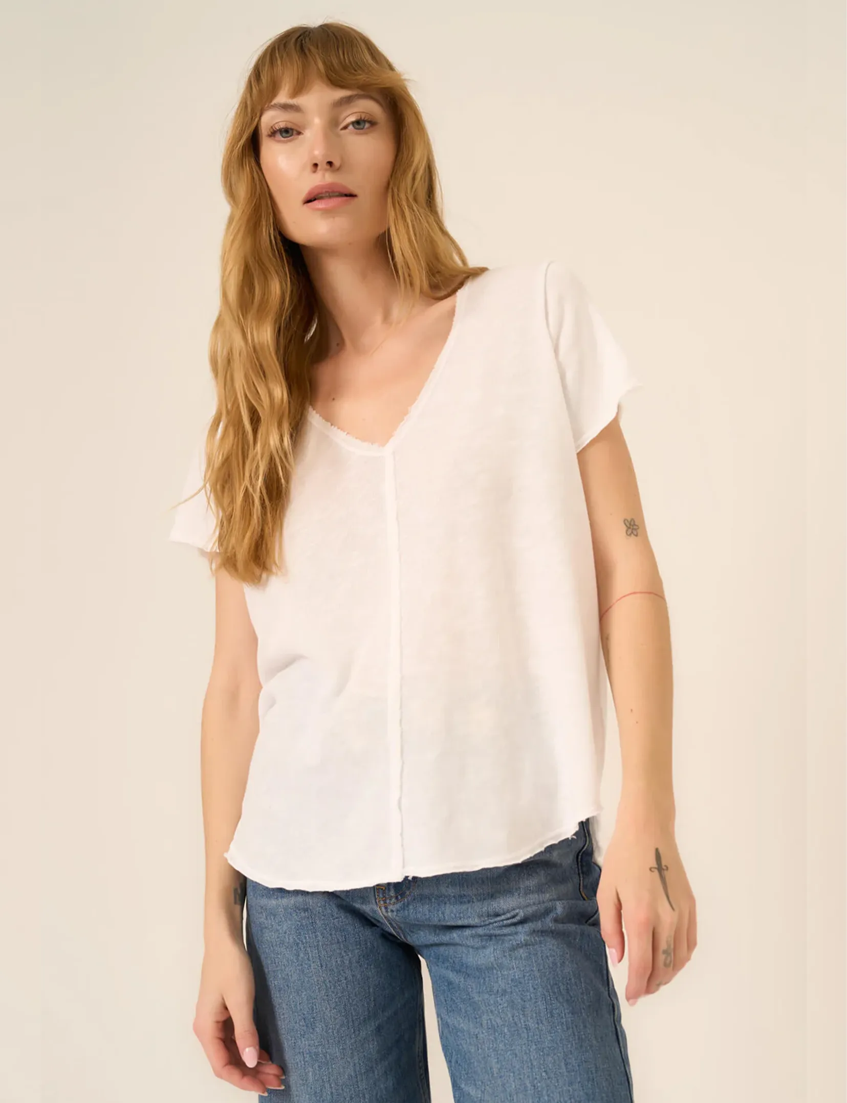 Comfort Style MultiPly Fabric Wearever Tee, White