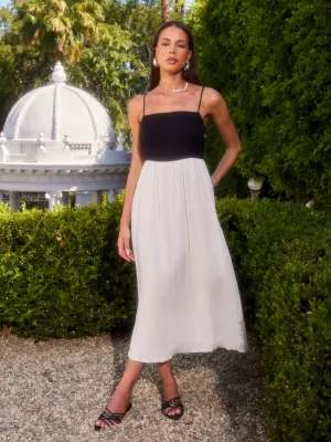 Anetta Contrast Midi Dress Fit Choice Cozy Wearable