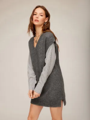 Sally Mixed Media Dress Mid layer urban vibe