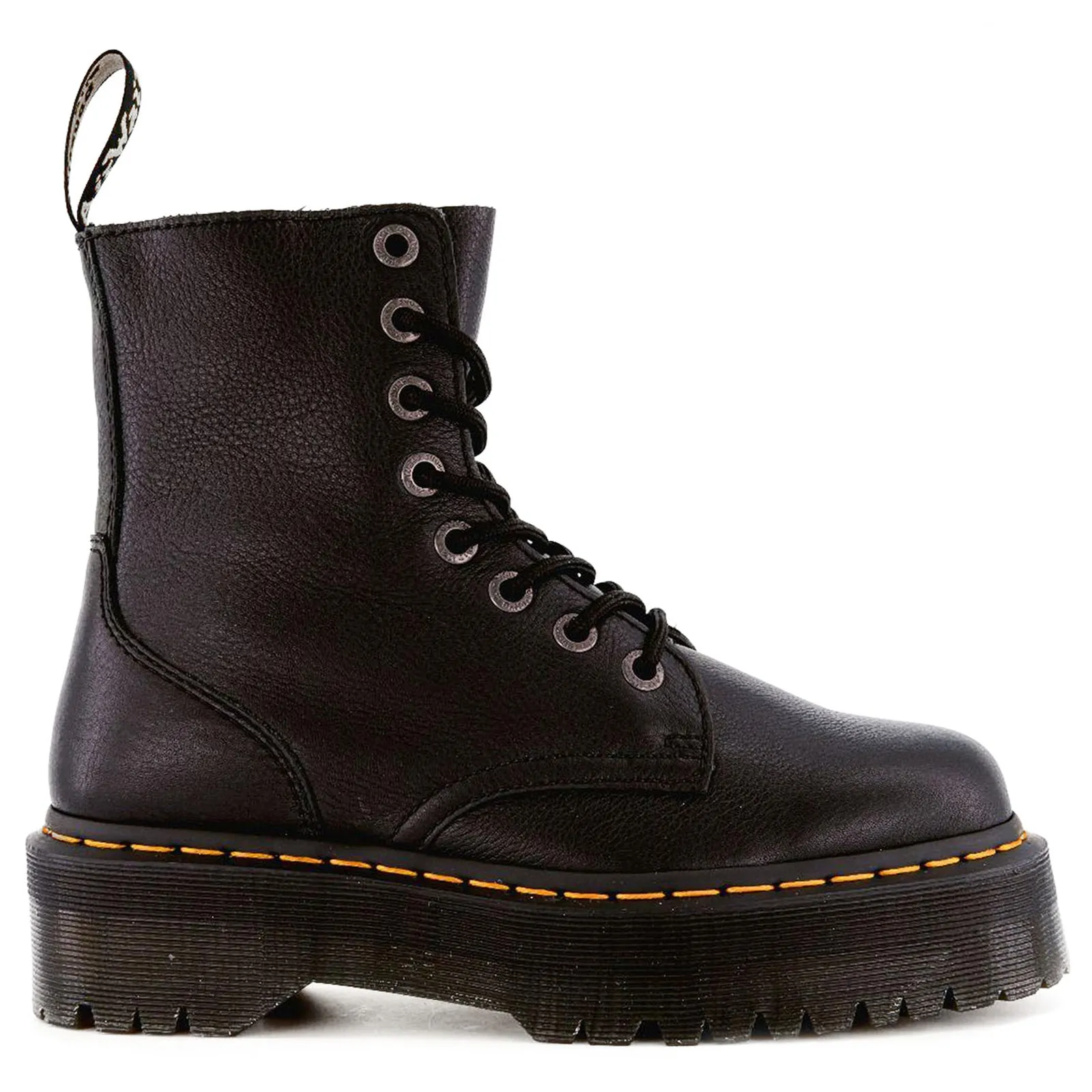 Dr. Martens Jadon III Pisa Leather Unisex Ankle Black Boots Reinforced Form Mountain Climber