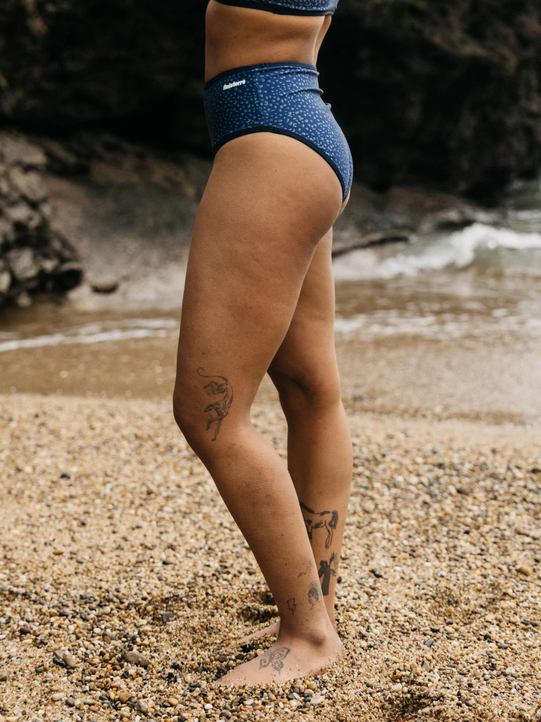 Women's Ailla Reversible High Waisted Bikini Pant Elegant Look Quick Drying Lining