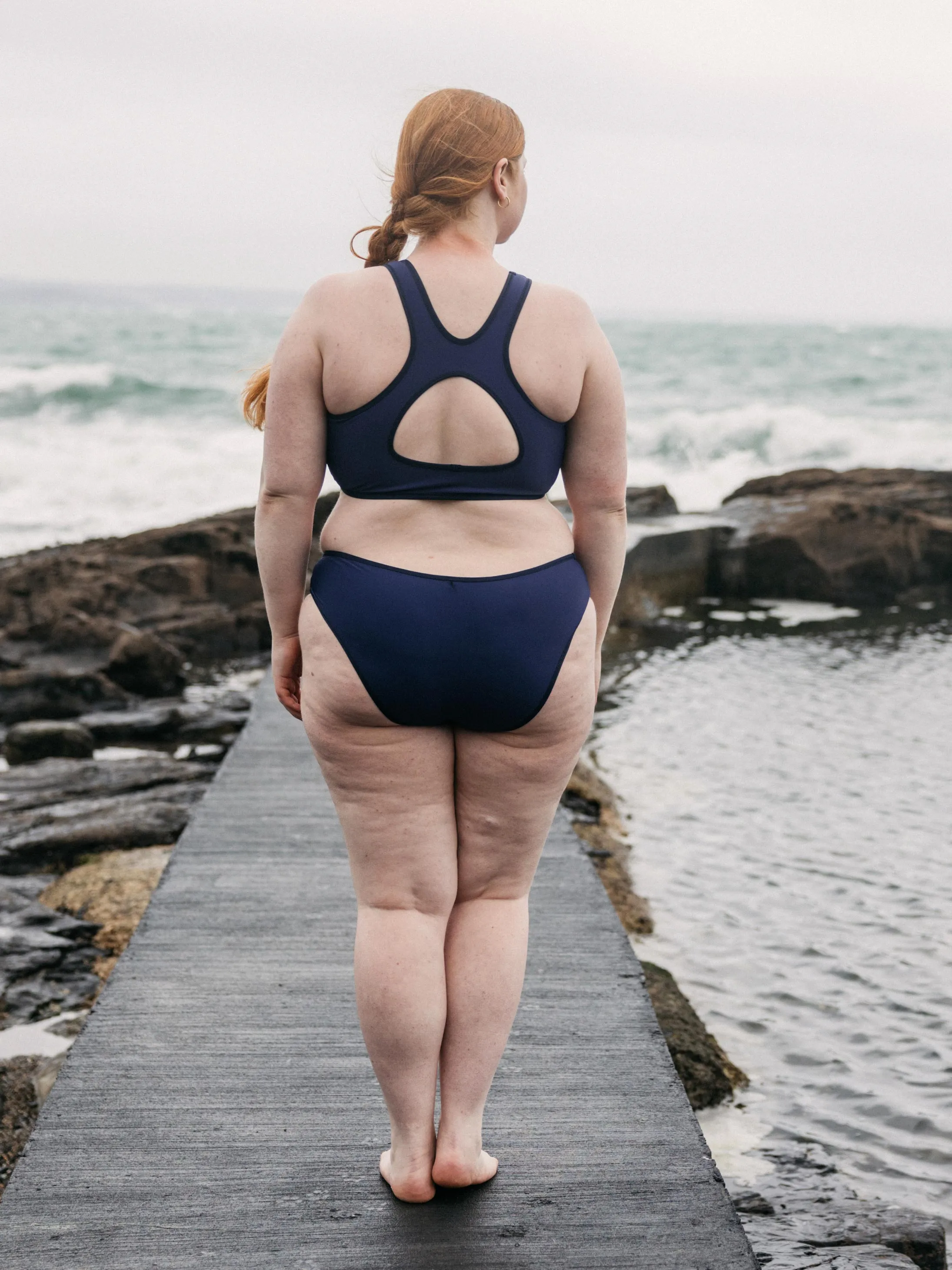 Waterfront Escape Shelf Bra Women's Ailla Reversible Racer Bikini Top