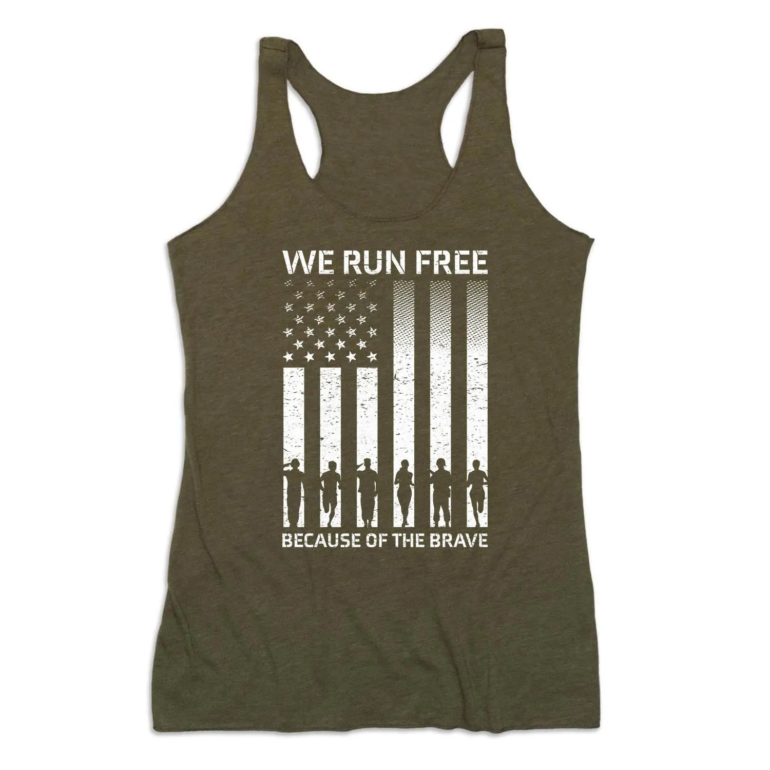 Dynamic Motion Panels Seam Free Design Women's Everyday Tank Top - Because of the Brave