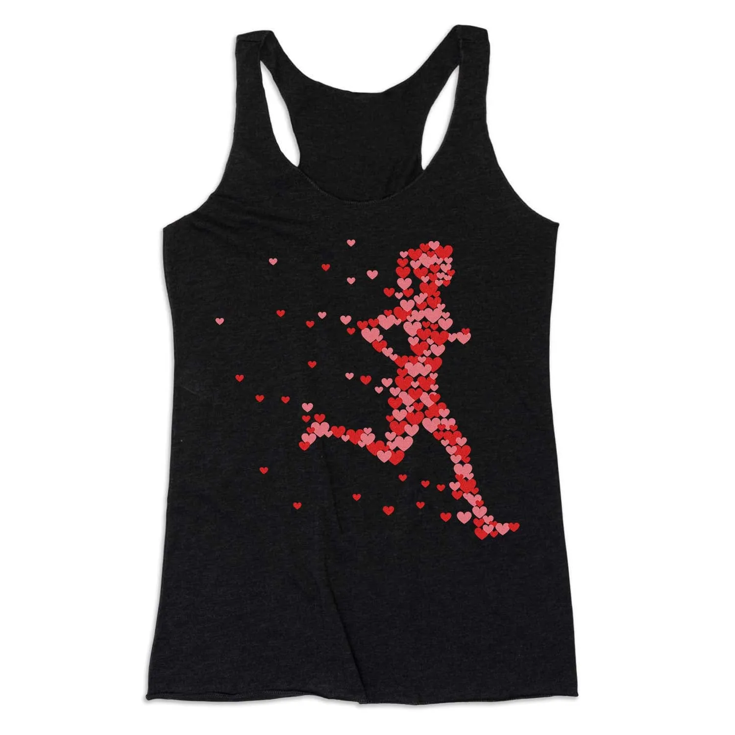 Women's Everyday Tank Top - Heartfelt Runner Girl Antibacterial Fiber Blend