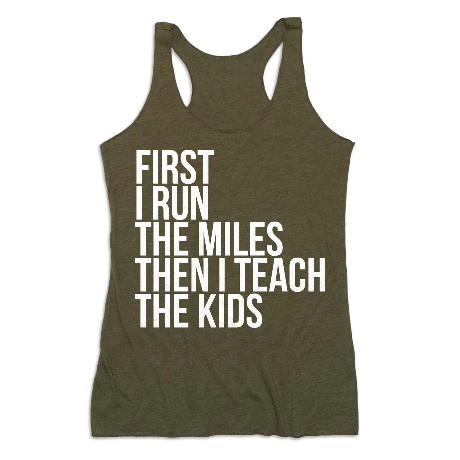 Women's Everyday Tank Top - Then I Teach The Kids corporate users Layered Hem Design