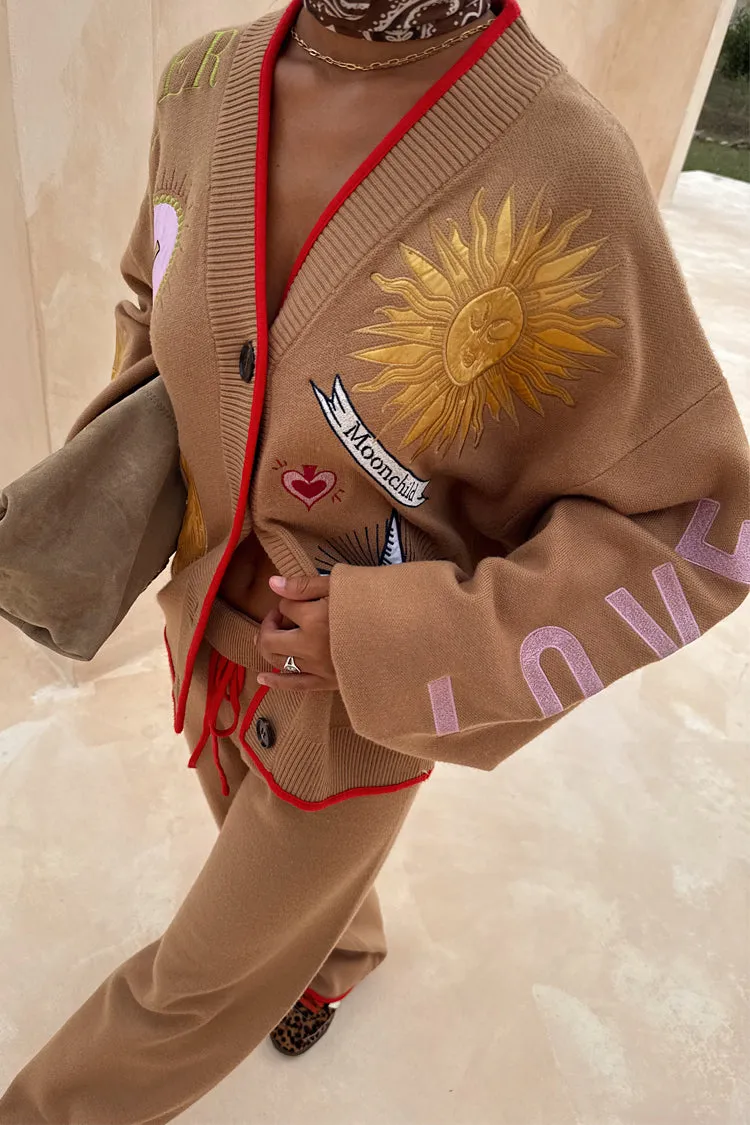 Camel Mystical Cardigan Cold Day