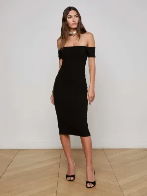 Yazzy Off-The-Shoulder Dress Simple yet chic gown Comfortable Cut