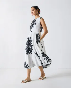 Yoroi Dress - Black & White Print All Wear Lightweight Fit