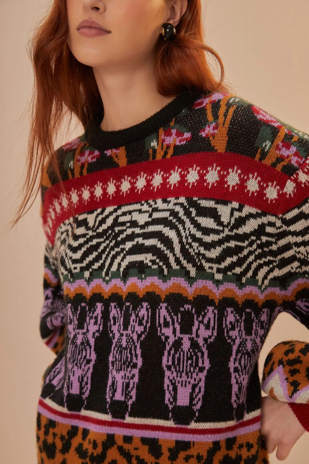 Zebra Ainika Knit Sweater Daily Favorite